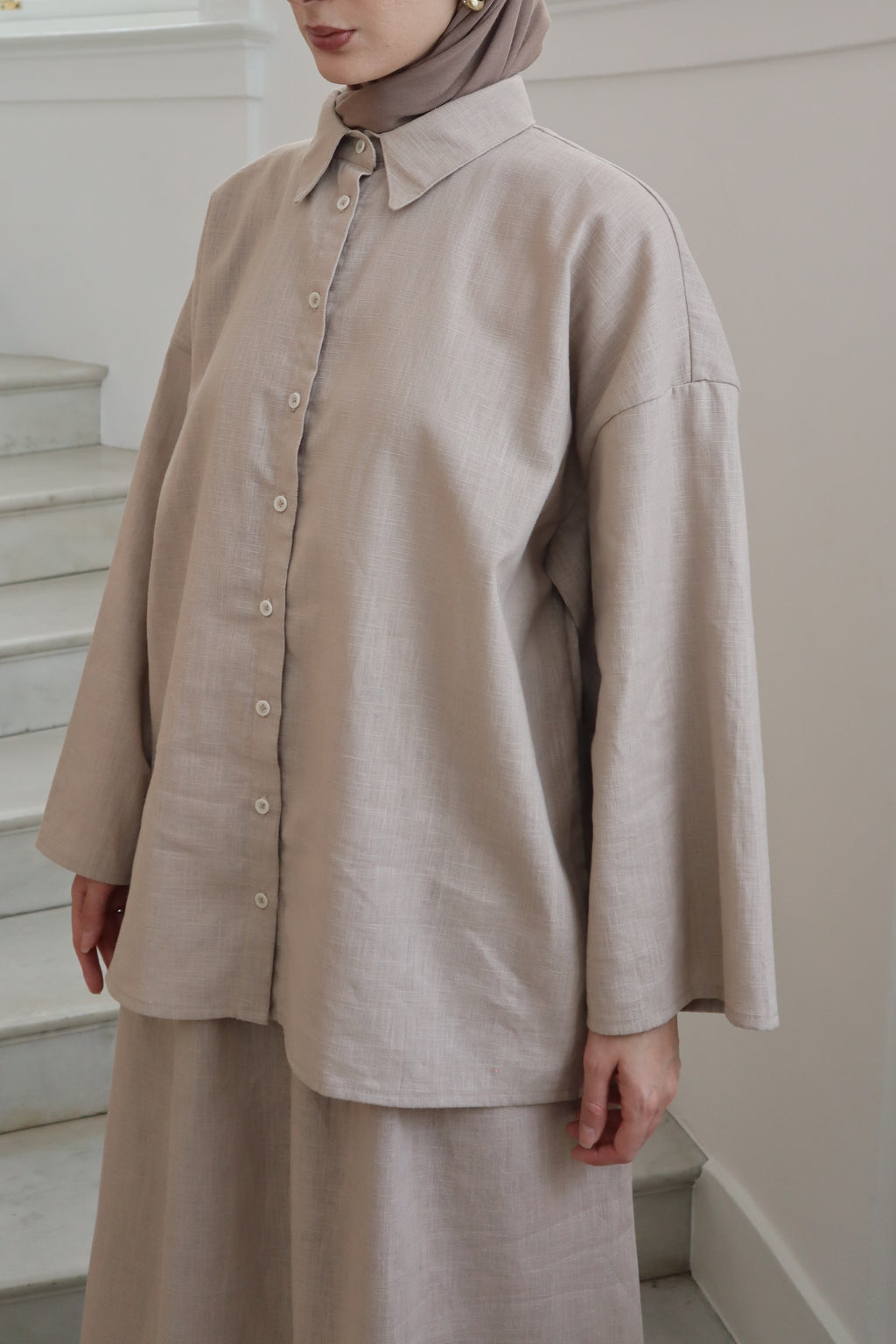 The Essential Linen Shirt - Sand