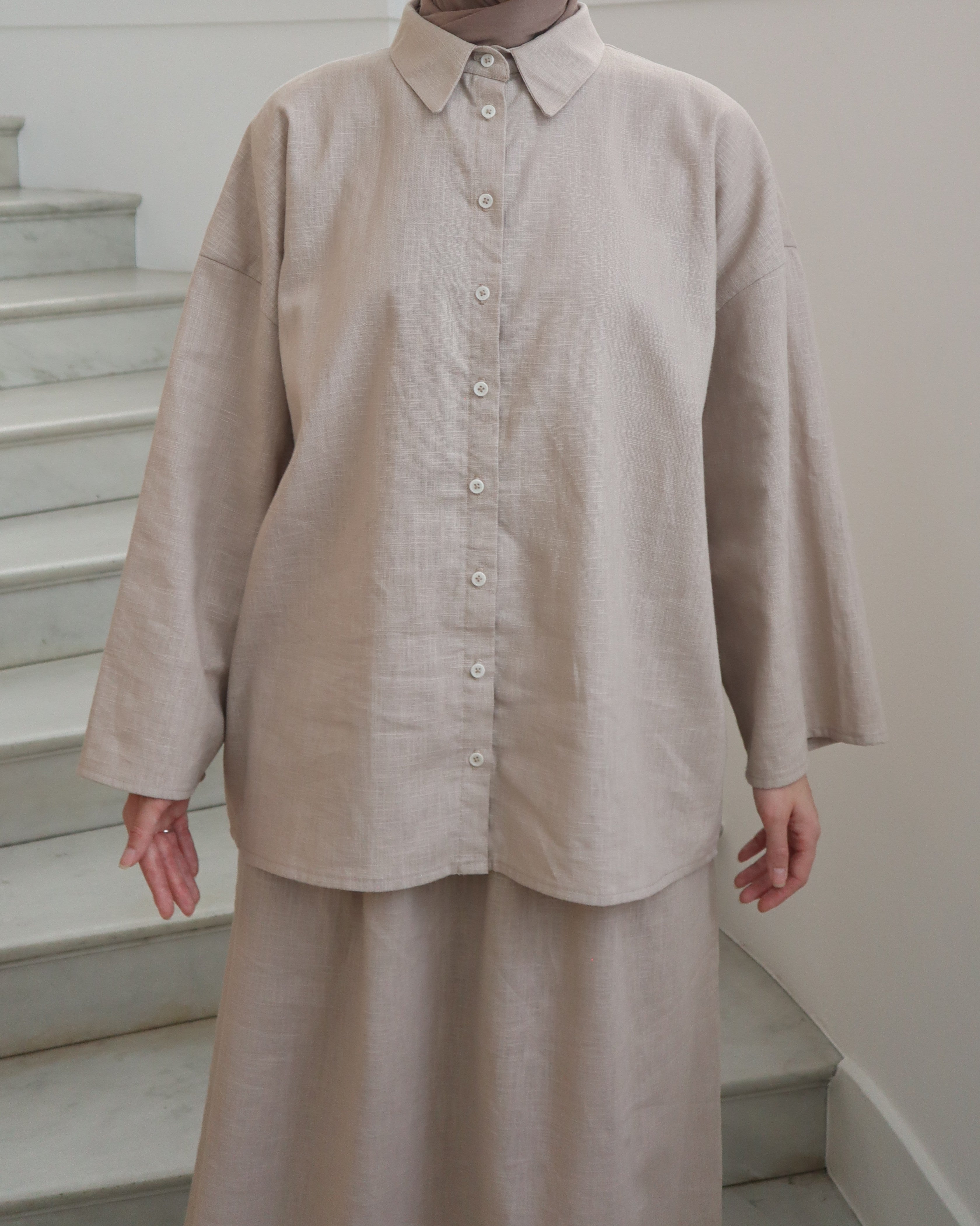 The Essential Linen Shirt - Sand