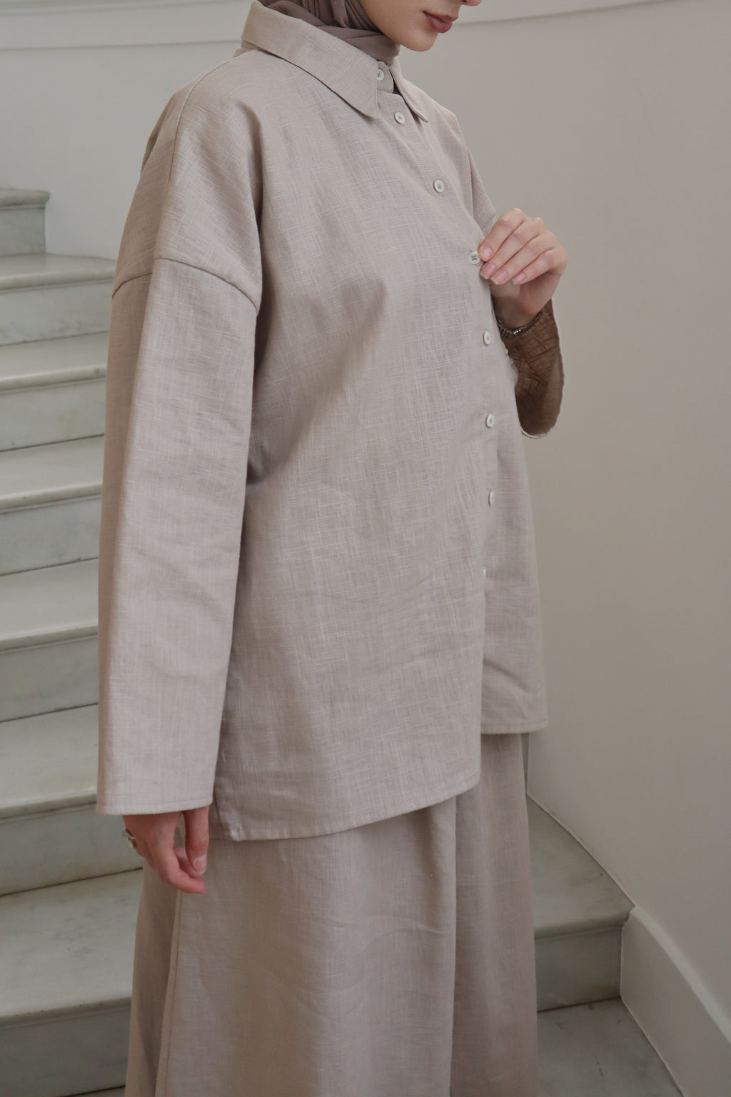 The Essential Linen Shirt - Sand