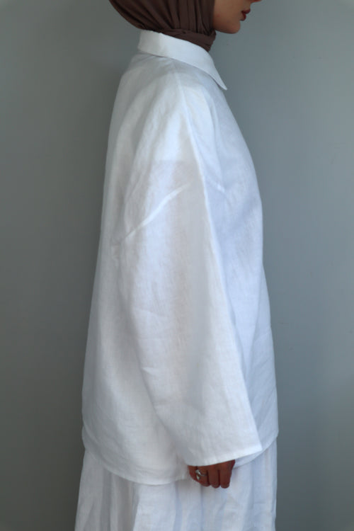 The Essential Linen Shirt - White